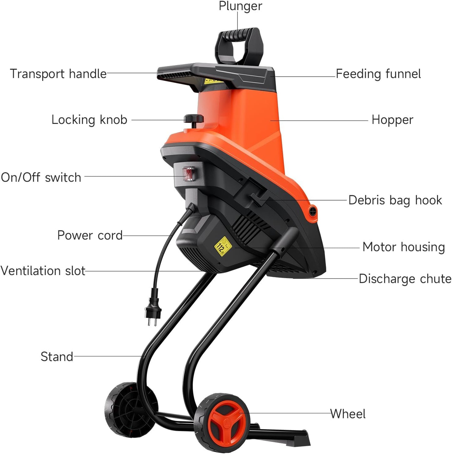 AIVOLT Electric Portable Wood Chipper