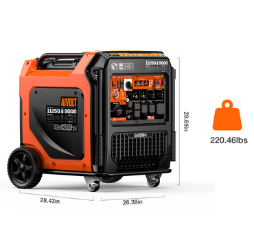 AIVOLT 11250-Watt Gas & Propane Powered Inverter Generator