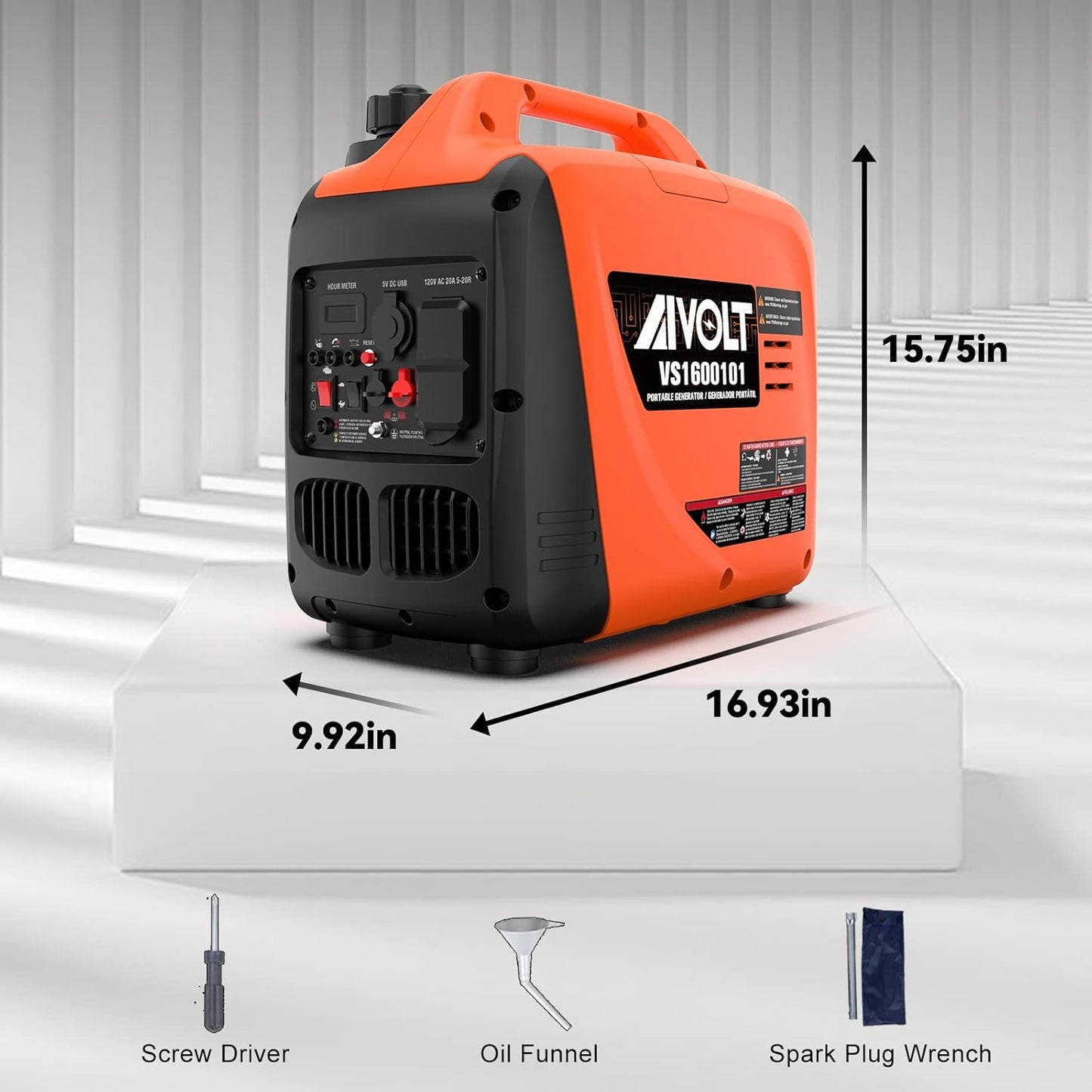 AIVOLT 1600W Gas Powered Inverter Generator