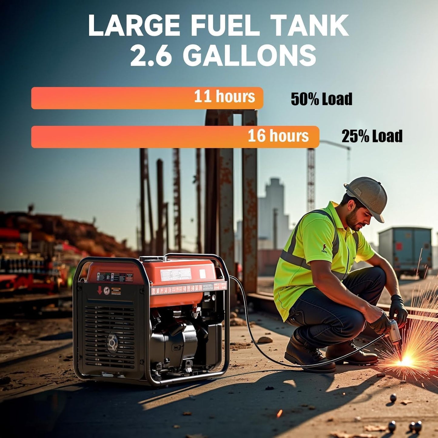 AIVOLT 4200-Watt Gas Powered Open Frame Inverter Generator