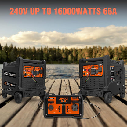 AIVOLT 240V 50-Amp Parallel Kit for Enclosed Frame Inverter Generators