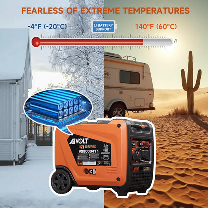 AIVOLT 8000-Watt Gas & Propane Powered Portable Generator