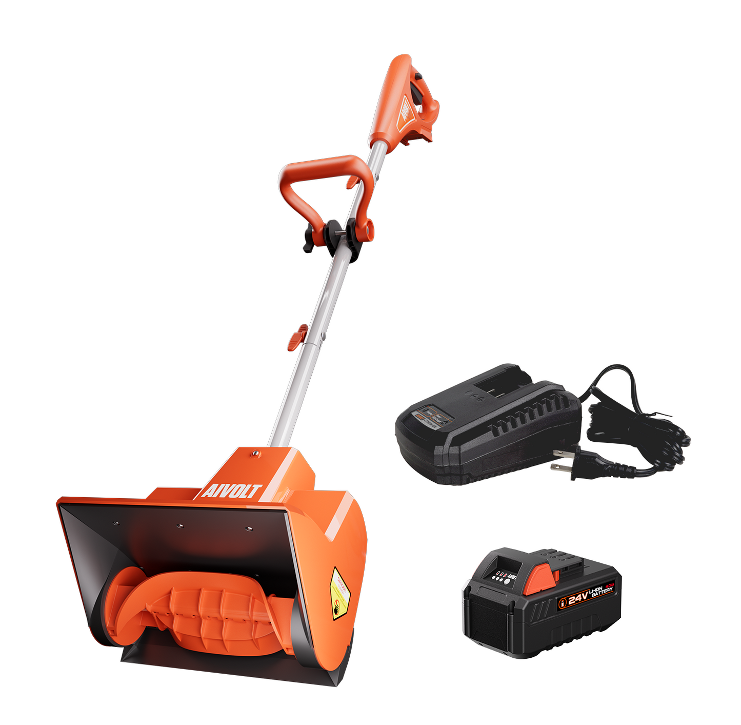 AIVOLT Cordless Snow Shovel 24V | 13-Inch | 4-Ah Battery Powered