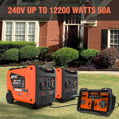 AIVOLT 240V 50-Amp Parallel Kit for Enclosed Frame Inverter Generators