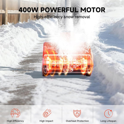 AIVOLT Cordless Snow Shovel 24V | 13-Inch | 4-Ah Battery Powered