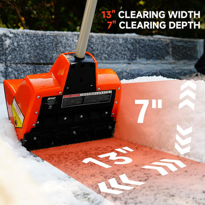 AIVOLT Cordless Snow Shovel 24V | 13-Inch | 4-Ah Battery Powered