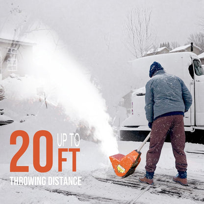 AIVOLT Cordless Snow Shovel 24V | 13-Inch | 4-Ah Battery Powered