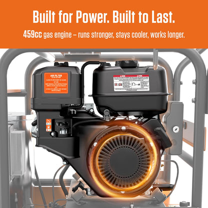 AIVOLT 4000PSI 4.0GPM Gas Hot Water Pressure Washer, 459cc Engine